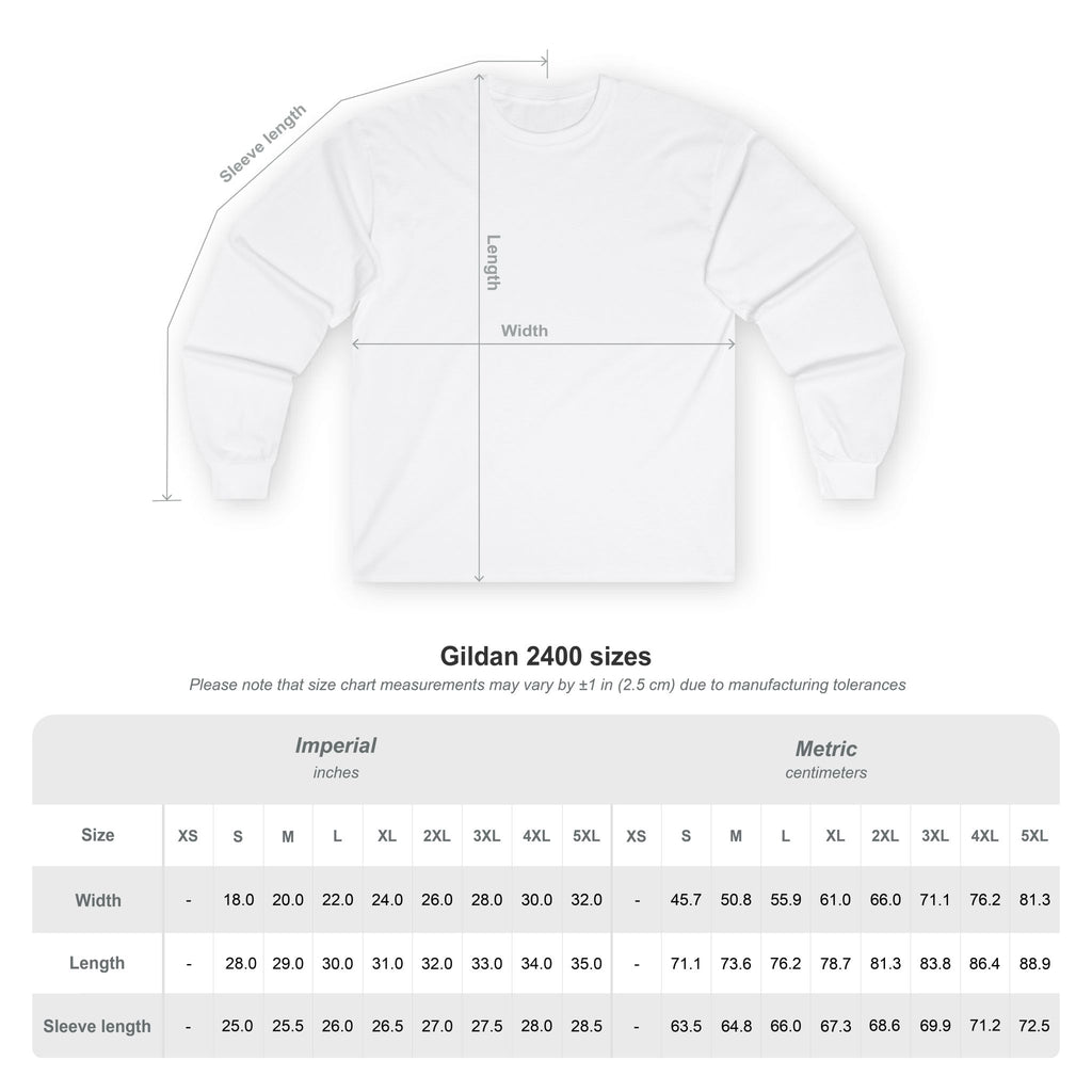 T-shirt unisexe à manches longues en coton ultra-doux