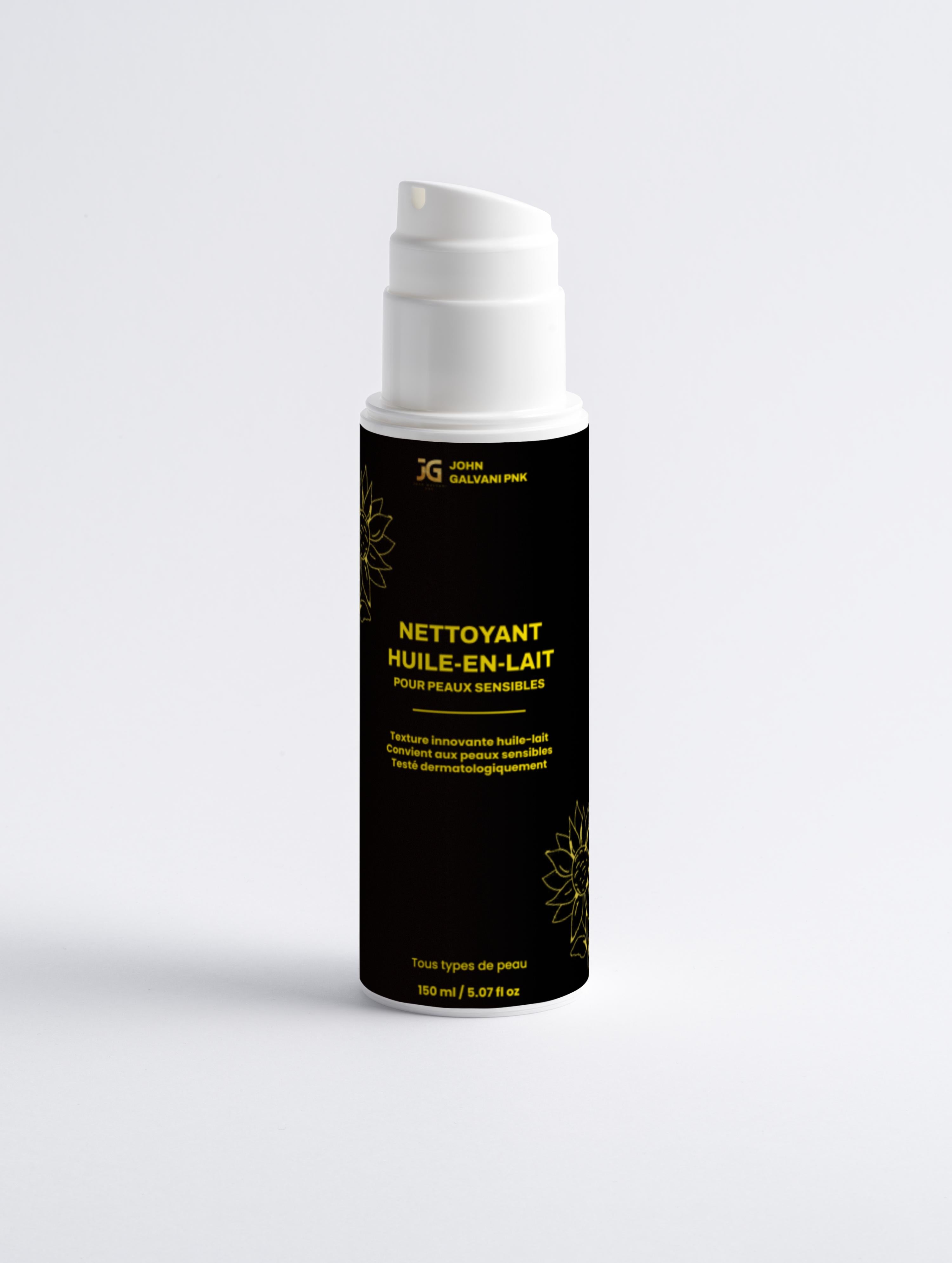 Nettoyant huile-en-lait pour peaux sensibles