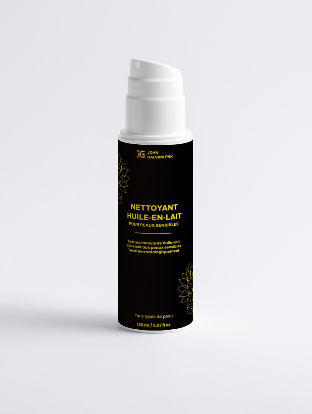 Nettoyant huile-en-lait pour peaux sensibles