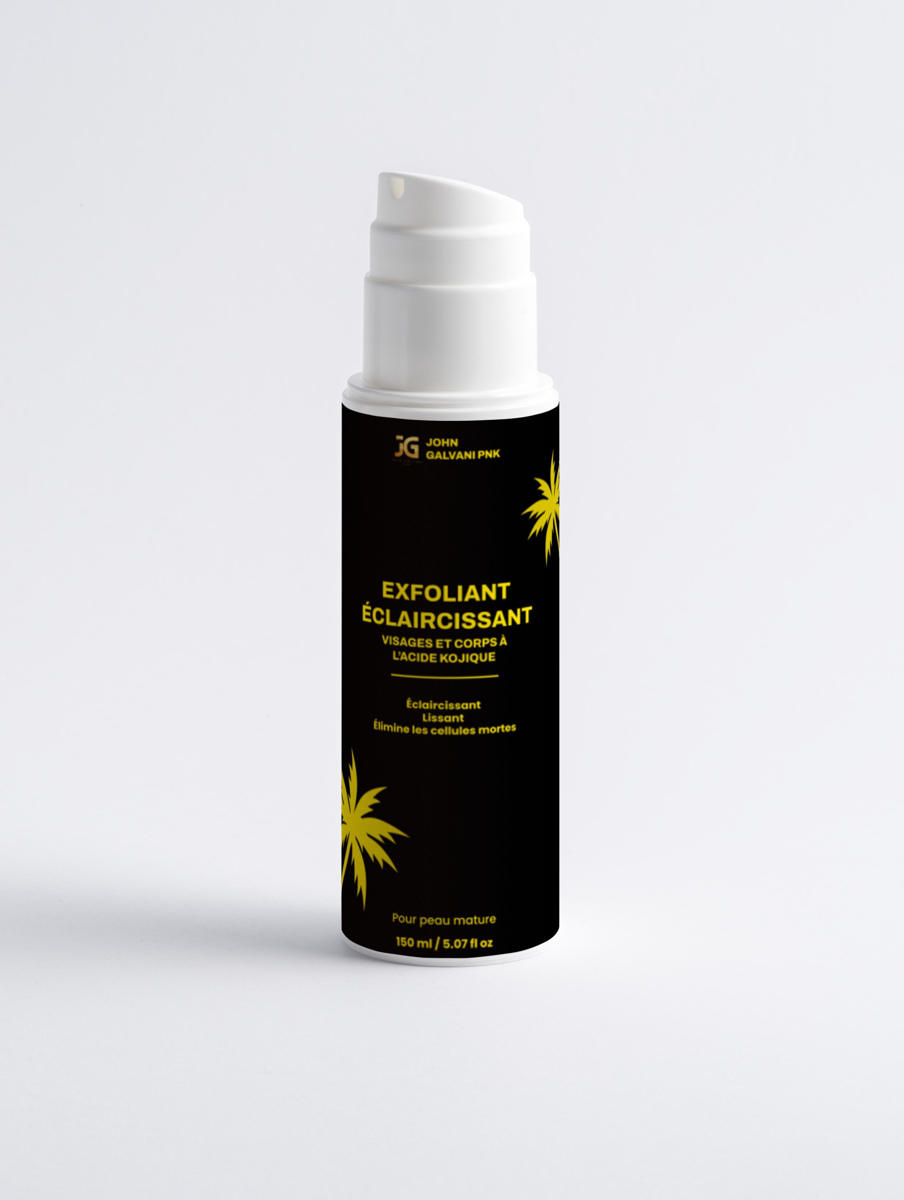 Exfoliant éclaircissant pour le visage et le corps à l'acide kojique